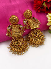 Exclusive Lightweight Antique Long Golden Jhumka For Ladies By Gehna Shop Jhumka earrings